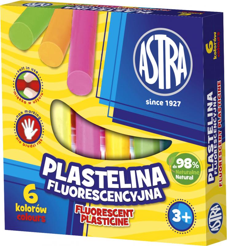 PLASTELINA 6 ASTRA FLUOR