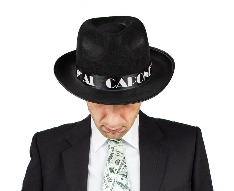KAPELUSZ AL CAPONE CZARNY