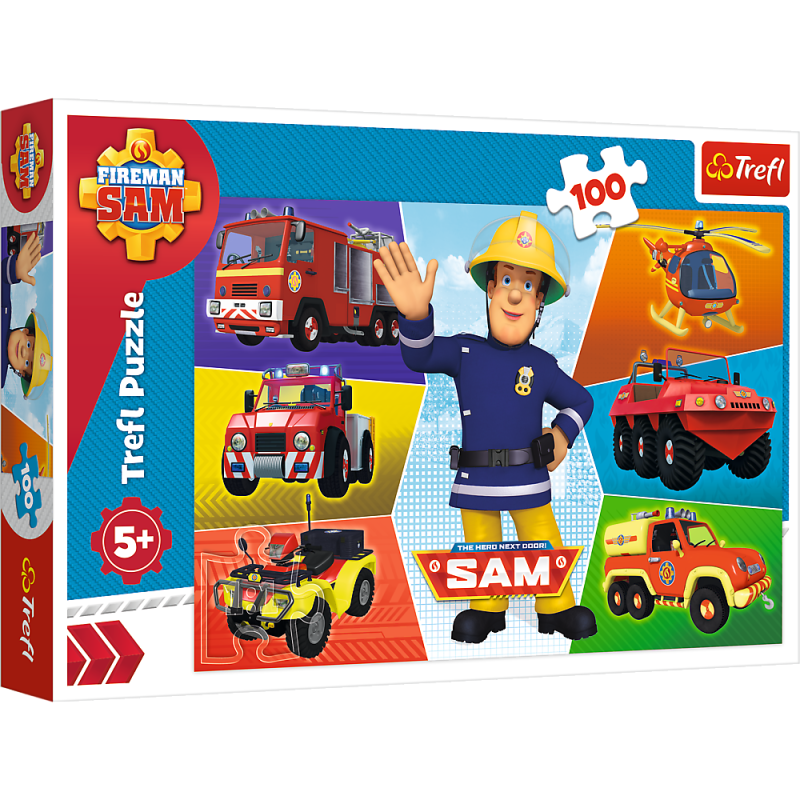 PUZZLE 100 TREFL POJAZDY STRAŻKA SAMA
