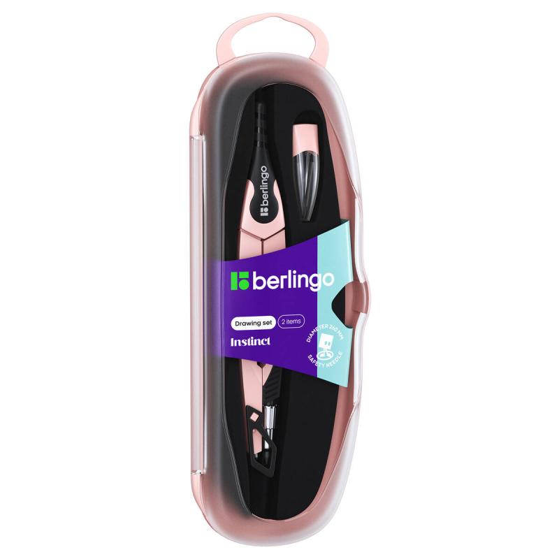 CYRKIEL BERLINGO METALOWY NA GRAFITY INSTICT 13,5CM 2 ELEMENTY RÓŻOWY ETUI PLASTIKOWE