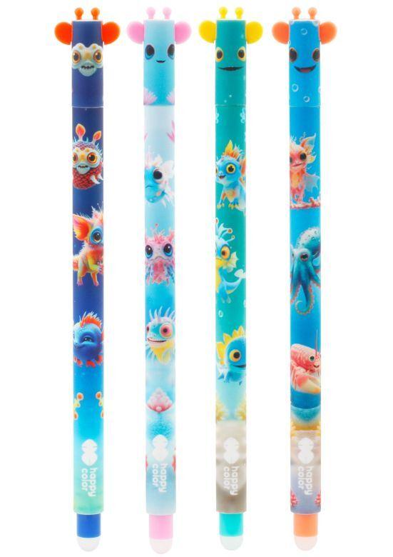 DŁUGOPIS WYMAZYWALNY AQUA CUTIES 0,5 NIEBIESKI HAPPY COLOR