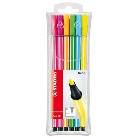 PISAKI 6 STABILO NEON