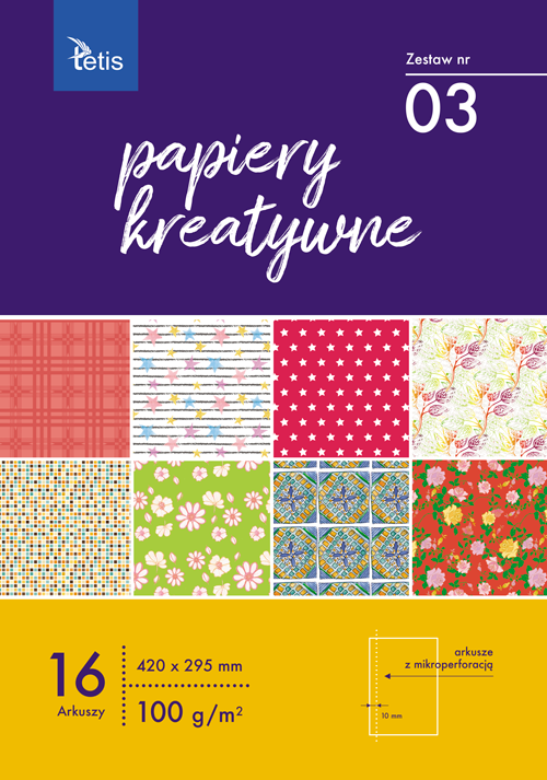 PAPIERY KREATYWNE A3 ZESTAW NR 03