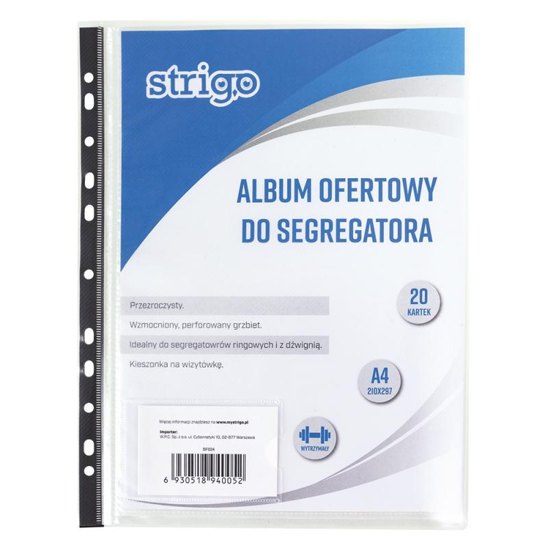 ALBUM OFERTOWY DO SEGREGATORA PP 20 KOSZULEK A4