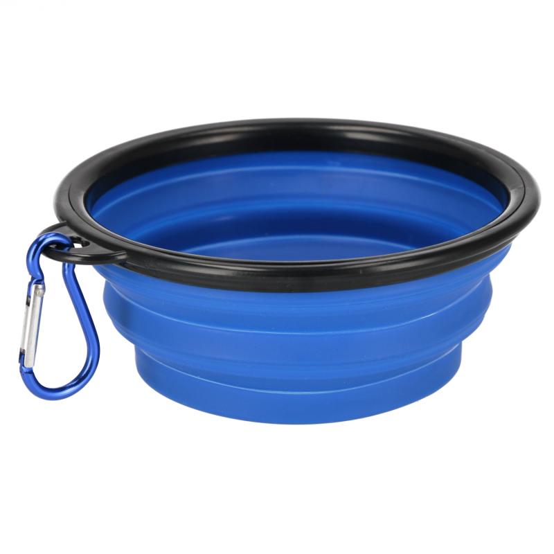 MISKA DLA ZWIERZĄT SKŁADANA SILIKON NIEBIESKA 13CM TRIK BC48