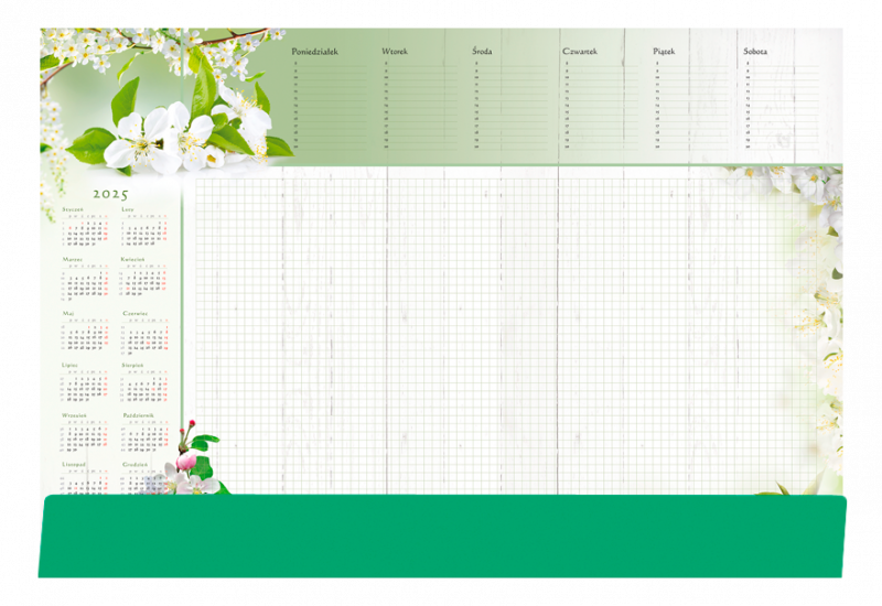 KALENDARZ PODKŁAD B3 L.ZIELONA MICHALCZYK