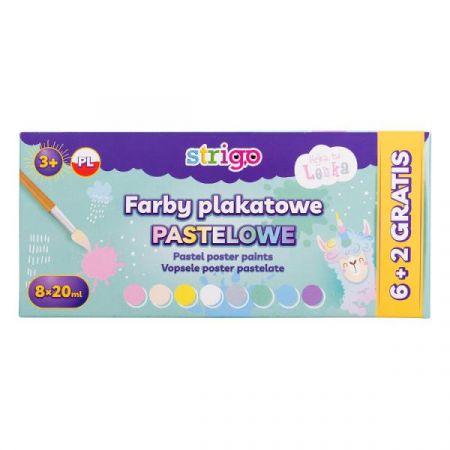 FARBY PLAKATOWE 8/20ML PASTELOWE LENKA STRIGO