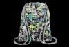 PLECAK NA SZNURKACH STRIGHT SO-11 FLOWERS BLACK