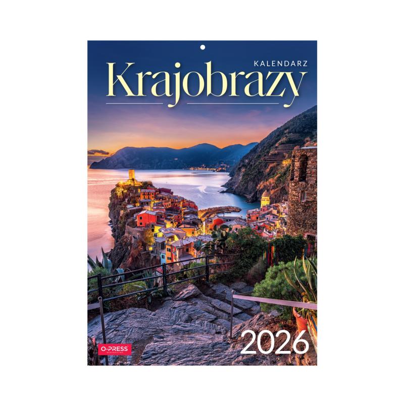 KALENDARZ ŚCIENNY A4 KRAJOBRAZY AREX