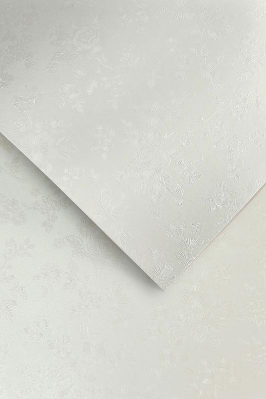 KARTON OZDOBNY FLORAL DIAMENTOWA BIEL OP 20SZT 220G
