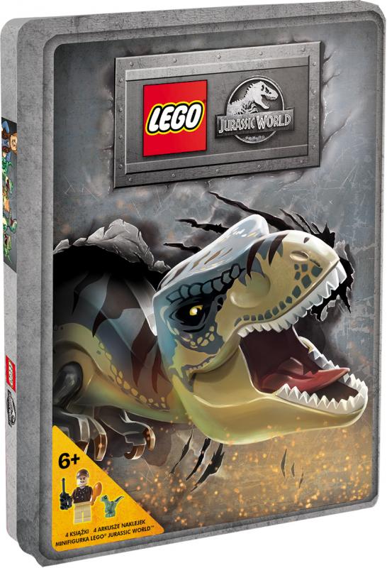 KSIĄŻECZKA LEGO JURASSIC WORLD. ZESTAW KSIĄŻEK Z KLOCKAMI LEGO.