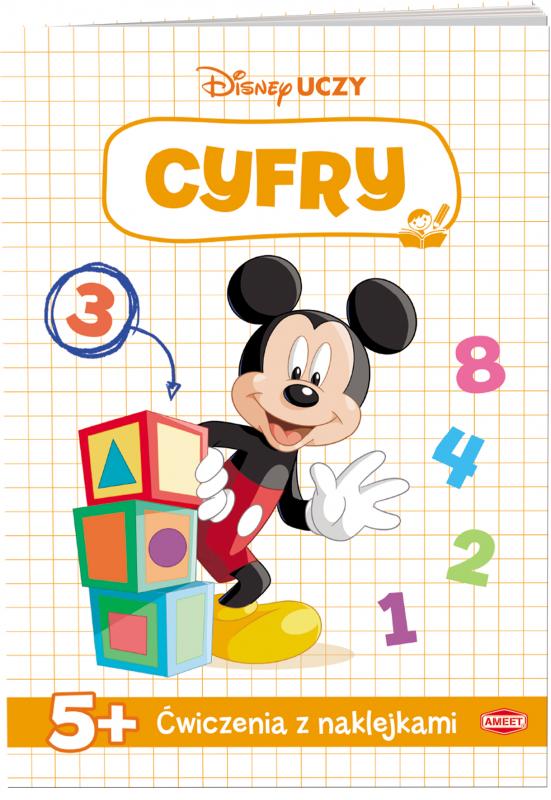 KSIĄŻECZKA DISNEY UCZY MIKI. ĆWICZENIA Z NAKLEJKAMI CYFRY BANER