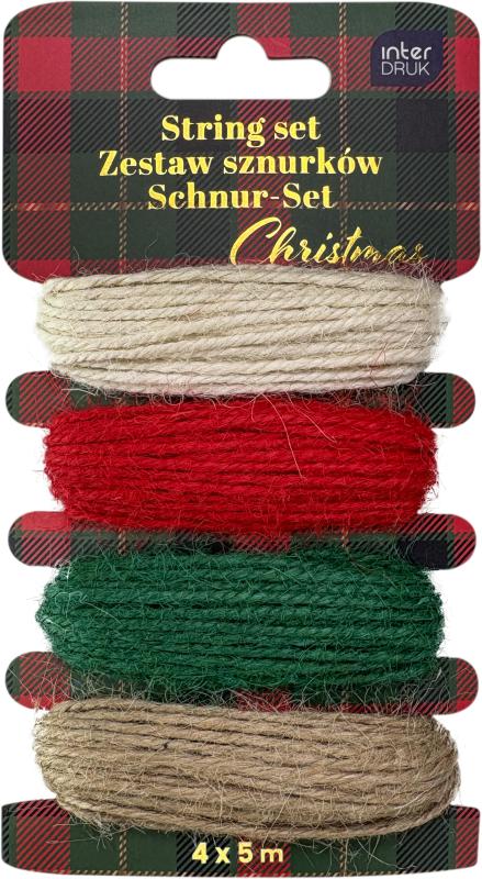 ZESTAW SZNURKÓW 4X5M CHRISTMAS #ŚWIĘTA
