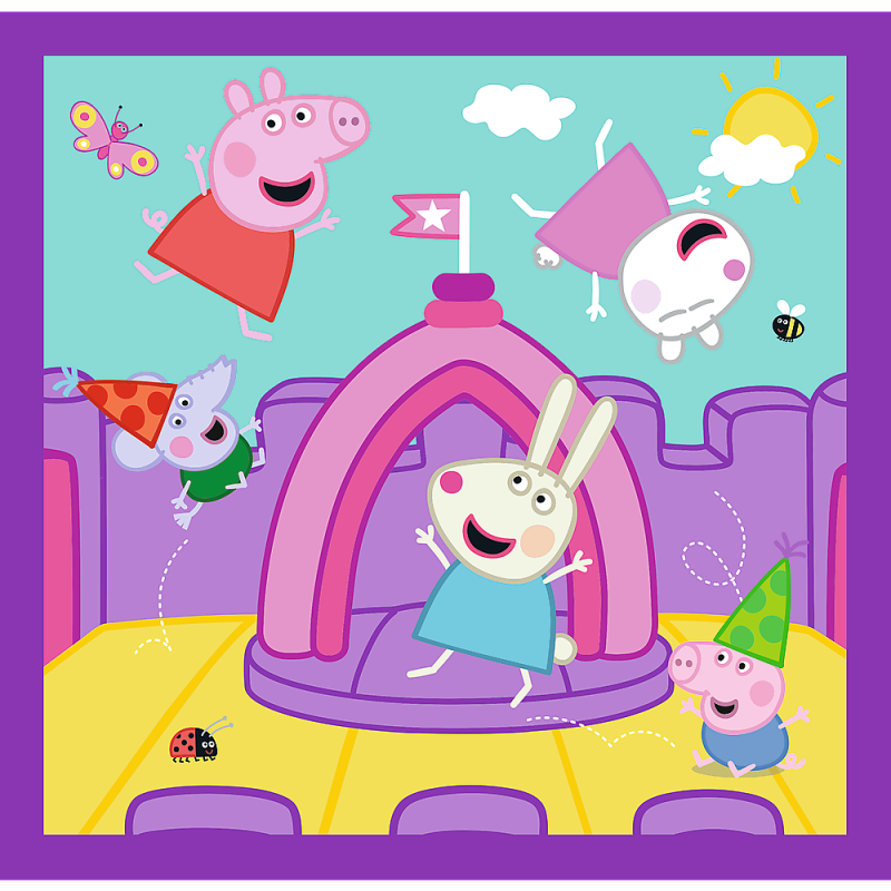 PUZZLE 3W1 TREFL ZWYCZAJE ŚWINKI PEPPY