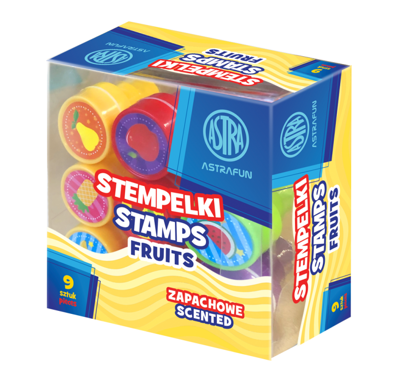 STEMPELKI ZAPACHOWE ASTRAFUN OWOCKI - 9 szt