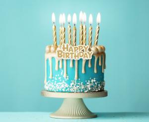 ŚWIECZKI B&C UR. HAPPY BIRTHDAY ZŁOTE A16