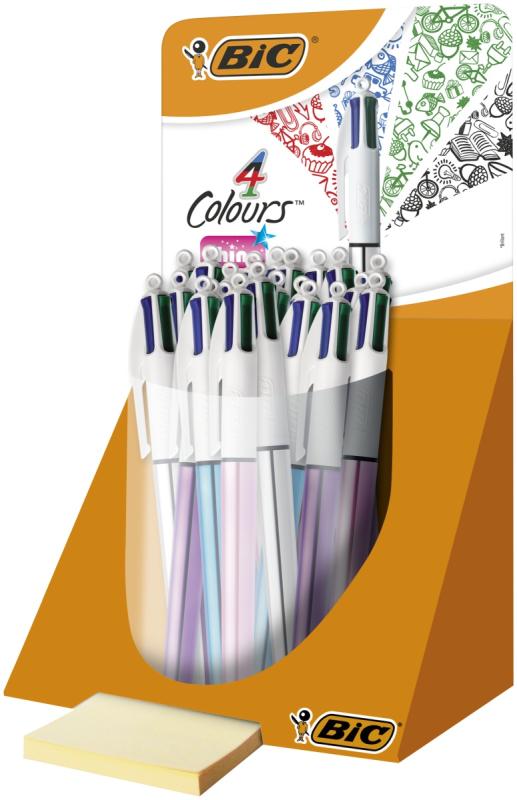DŁUGOPIS BIC 4 KOLOROWY SHINE A20