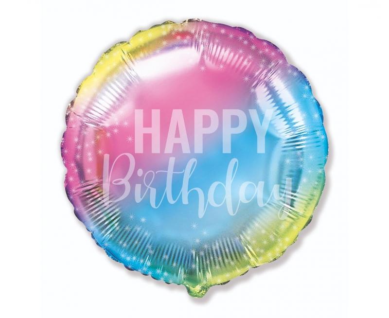 BALON FOLIOWY 18' FX-BIRTHDAY GRADIENT