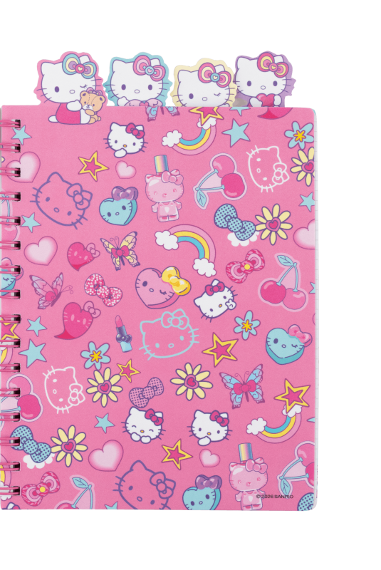 KOŁOBRULION A5 /100# HELLO KITTY - K/Z GŁÓWKAMI WZÓR 1 - PINK