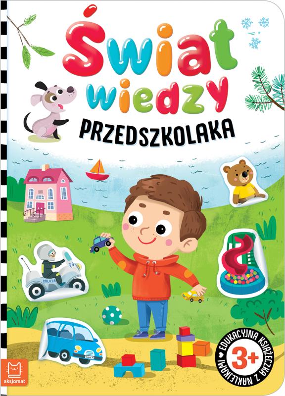 KSIĄŻECZKA ŚWIAT WIEDZY PRZEDSZKOLAKA EDUKACYJNA KSIĄŻECZKA Z NAKLEJKAMI 3+