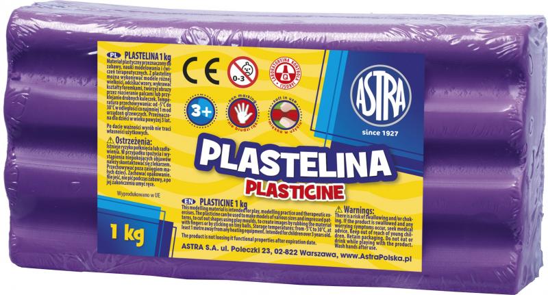 PLASTELINA 1KG ASTRA FIOLETOWA