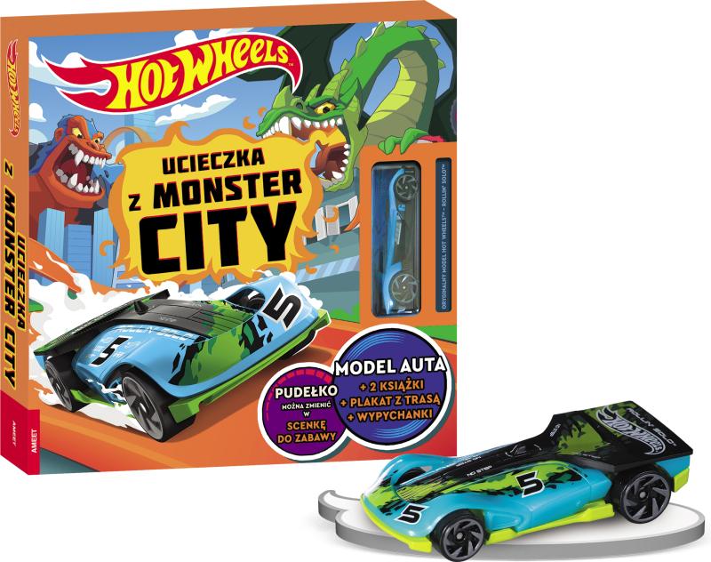 KSIĄŻECZKA MATTEL HOT WHEELS. UCIECZKA Z MONSTER CITY