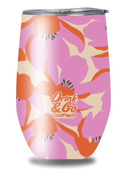 KUBEK TERMICZNY CP COFFEE MUG MISS - 500 ml - FLORES ROSA