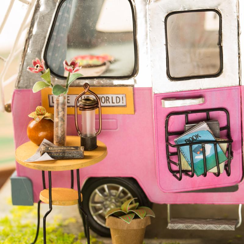ZESTAW MODELARSKI KIDS CREATIVE MINIATUROWY DOMEK HAPPY CAMPER