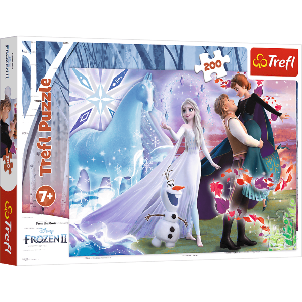 PUZZLE 200 TREFL MAGICZNY ŚWIAT SIÓSTR FROZEN 2