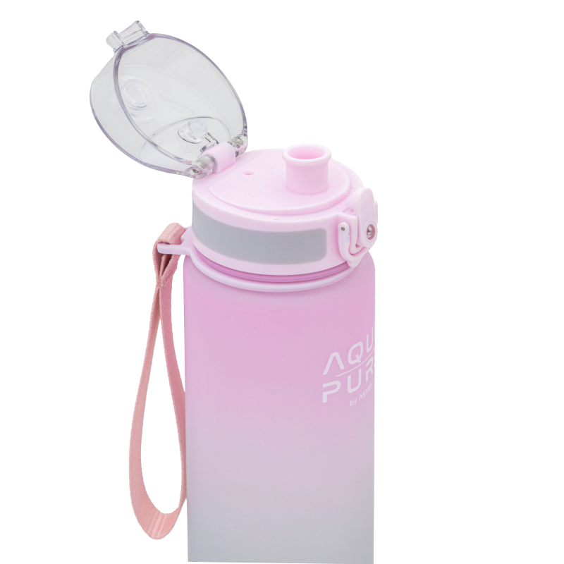 BIDON AQUA PURE BY ASTRA 600ML - PINK/GREY