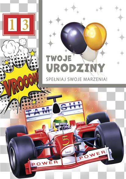 LAURKA B6W POLMAK WYCINANA URODZINY MŁODZIEŻOWE PRZESUWANE
