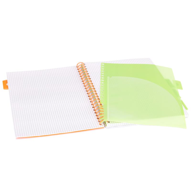 KOŁOZESZYT A4/100# NEON GRANATOWY 80G STRIGO