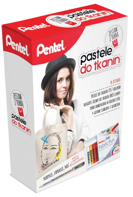 ZESTAW PASTELE DO TKANIN + TORBA