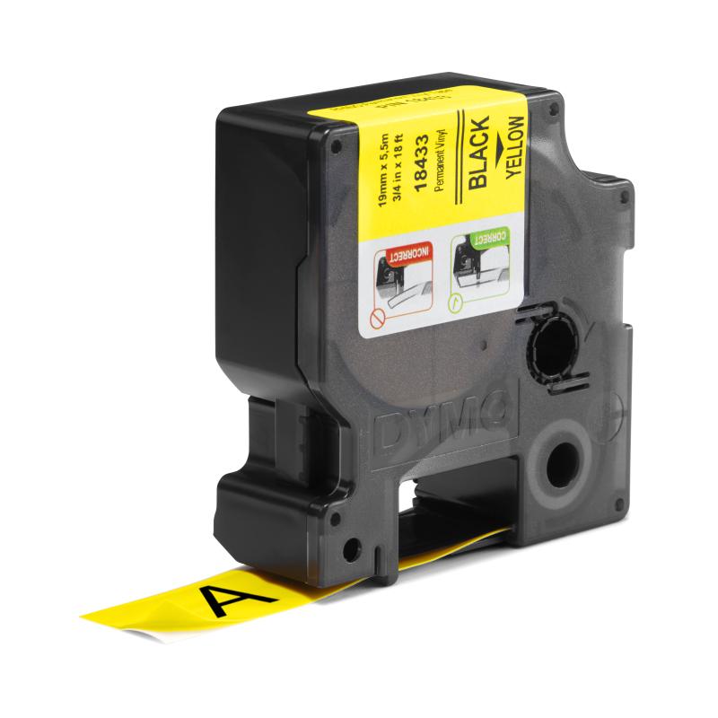 TAŚMA WINYLOWA 19MM ŻÓŁTA