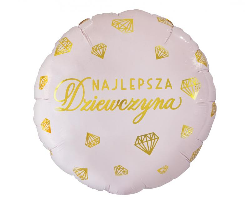 BALON FOLIOWY NAJLEPSZA DZIEWCZYNA 18'