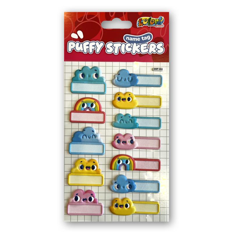 NAKLEJKI PUFFY NAME TAG SWP-904 CLOUDS PENMATE KOLORI