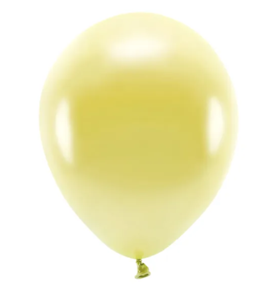 BALONY ECO 30CM METALIZOWANE JASNY ZŁOTY