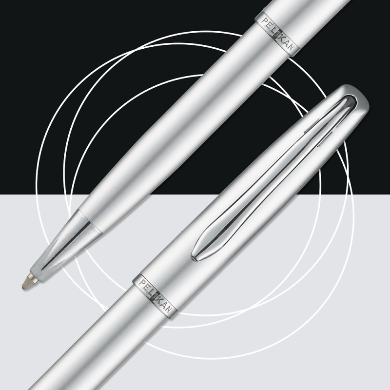 DŁUGOPIS PELIKAN JAZZ NOBLE ELEGANCE SILVER ETUI