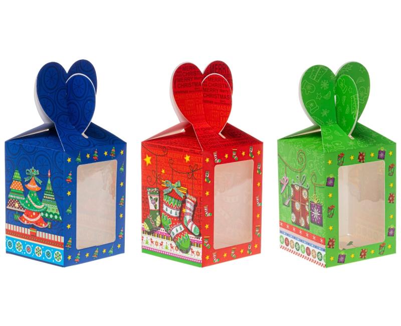 PUDEŁKO Z OKIENKIEM X-MASS DUŻE