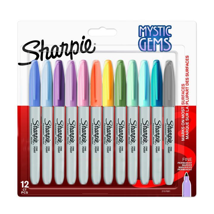 ZESTAW SHARPIE FINE MYSTIC GEMS 12 SZT