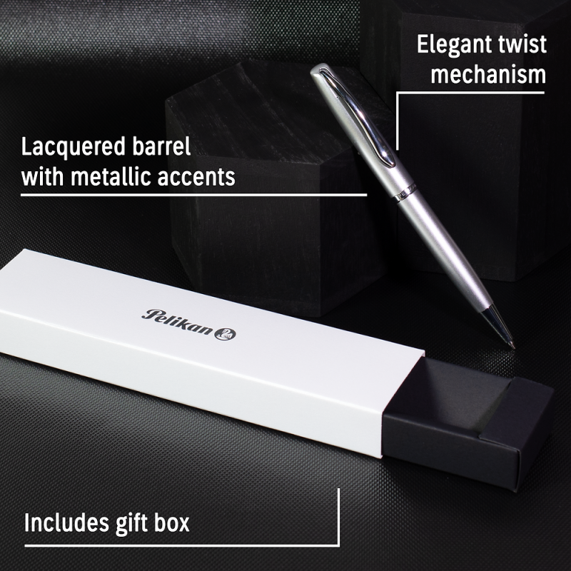 DŁUGOPIS PELIKAN JAZZ NOBLE ELEGANCE SILVER ETUI