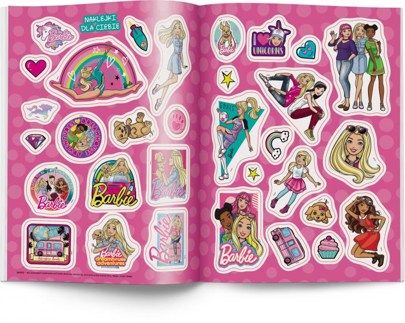 KSIĄŻECZKA BARBIE DREAMHOUSE ADVENTURES. BAW SIĘ NAKLEJKAMI