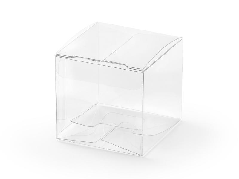 PUDEŁECZKA KWADRATOWE Z FOLI TRANSP 5X5X5