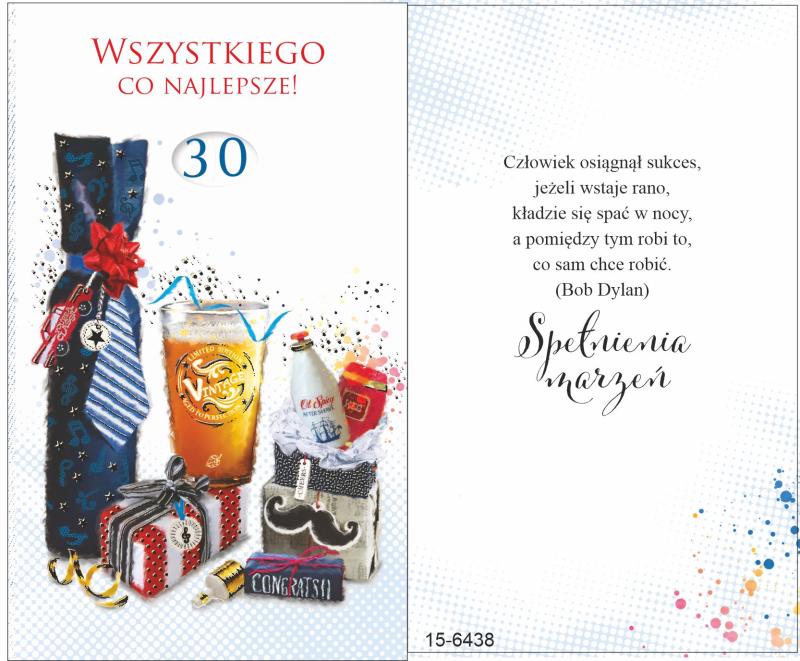 KARNET Z ŻYCZENIAMI URODZINY