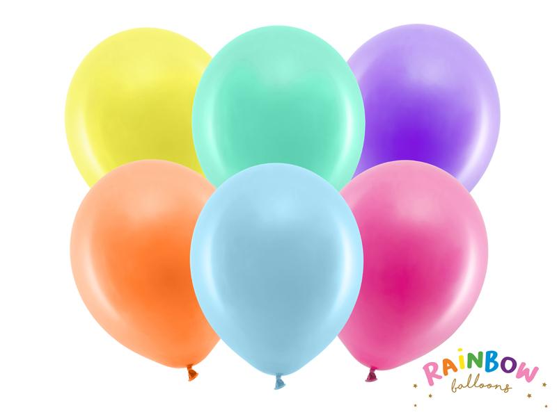 BALONY RAINBOW PASTEL MIX KOL 30CM A'10