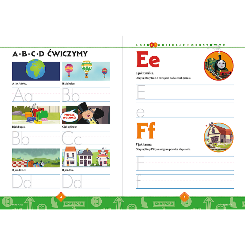 KSIĄŻECZKA TREFL TOMEK I PRZYJACIELE A - Z LITERY