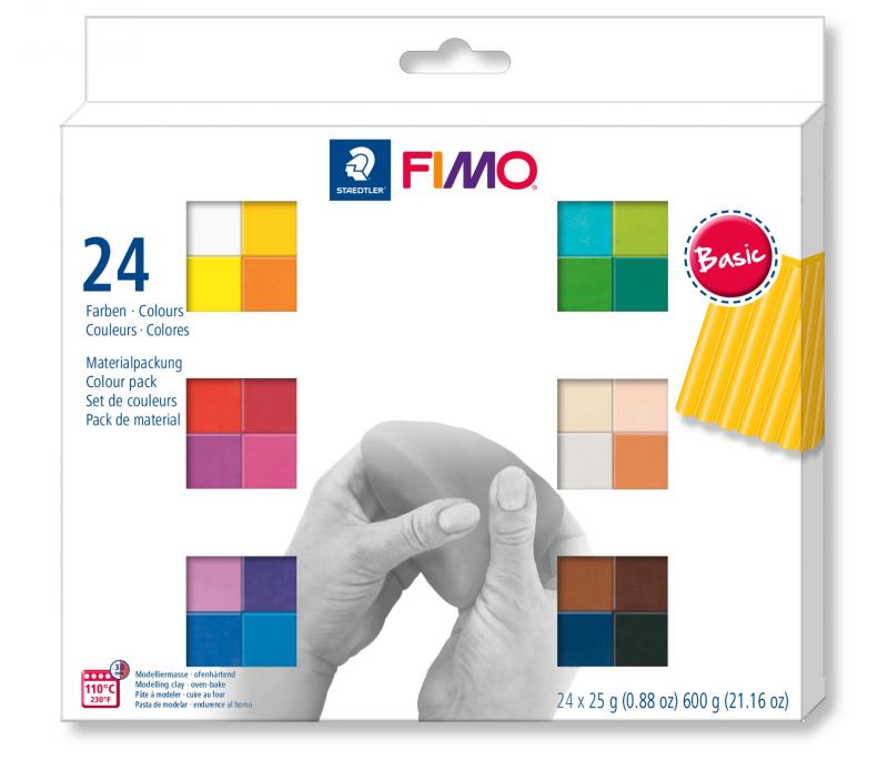 ZESTAW FIMO SOFT KOLORY BASIC 24Xx25G ST