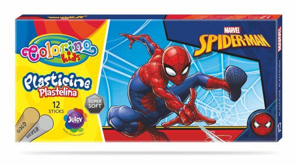 PLASTELINA 12 KOL. /SPIDERMAN / /6/ COLORINO