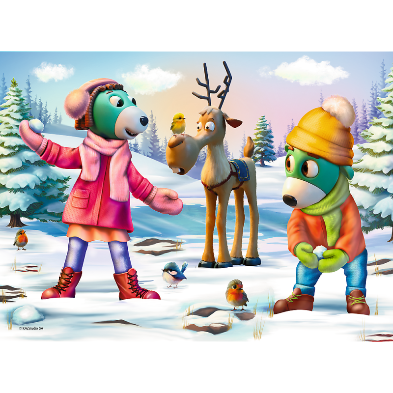 PUZZLE 30 TREFL XMAS ŚWIĄTECZNY CZAS TREFLIKÓW