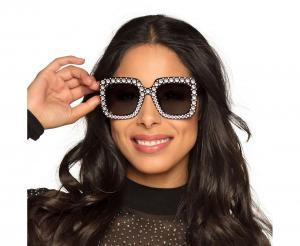 OKULARY PARTY BLING CZARNE